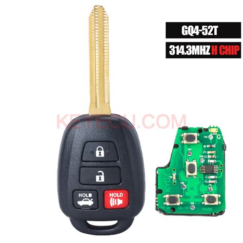 FCC ID GQ4 52T Remote Key Fob 4B For Toyota Rav4 Highlander Tacoma 314