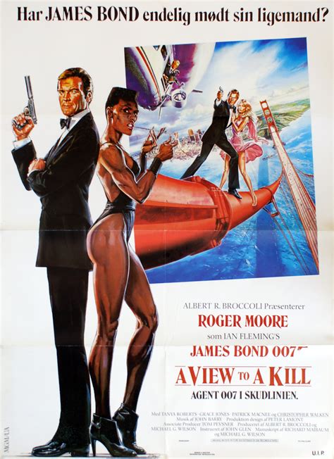 “a View To A Kill” Danish Theatrical Poster 1985 James Bond O Rama Dk