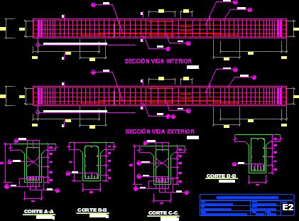 Puente De Viga Losa En AutoCAD Librería CAD