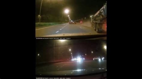 Driver Causes Chain Collision After Swerving Right Into Trailer On Tpe