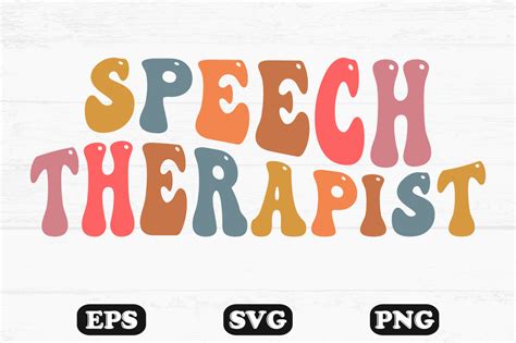 Speech Therapist Retro Wavy Svg PNG Graphic By Hosneara 4767 Creative