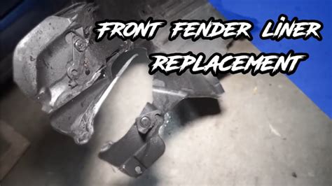 How To Replace A Brz Frs Gt86 Front Fender Liner Youtube