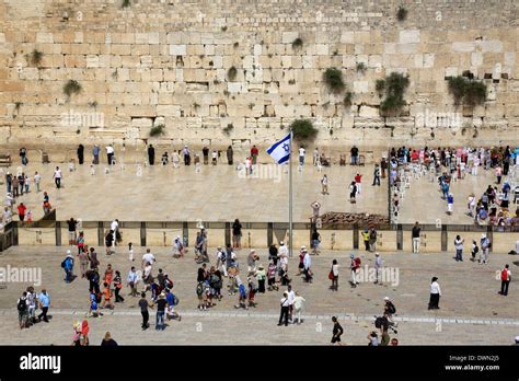 The Western Wall Jerusalem Israel Middle East Stock Photo Alamy