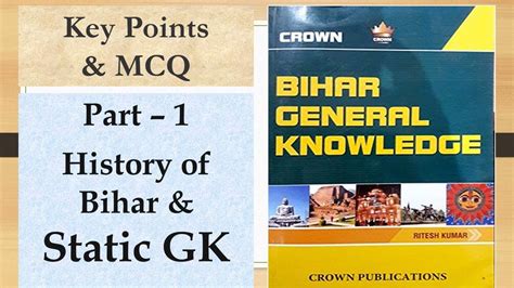 Crown Bihar General Knowledge Part Static General Knowledge Bpsc