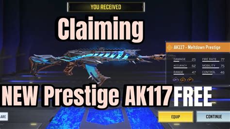 Claiming New Legendary Ak Meltdown Prestige In Call Of Duty Mobile