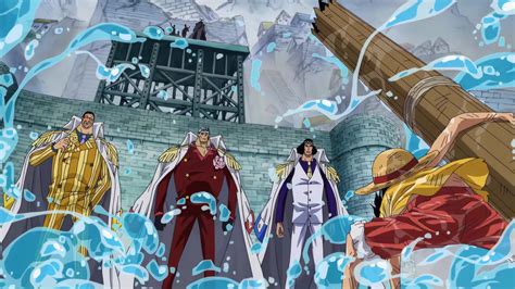 One Piece-Luffy Vs. 3 Admirals Marineford Live Wallpaper | 1920x1080