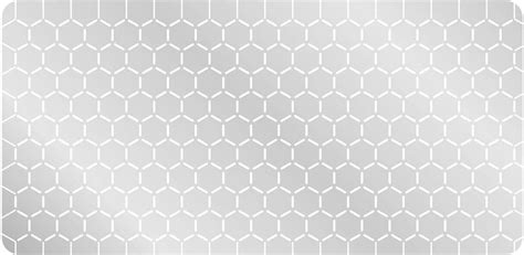 Inch Hex Grid Stencil Edge Pattern