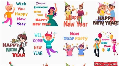 How To Send Happy New Year Stickers Whatsapp Instagram Happy New