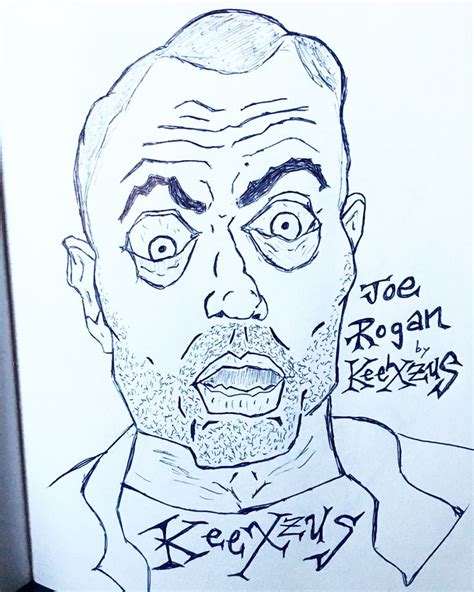 Joe Rogan Sketches Drawings Art