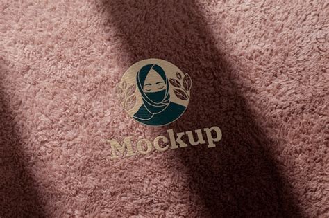 Premium Psd Embroidered Logo Mockup Design