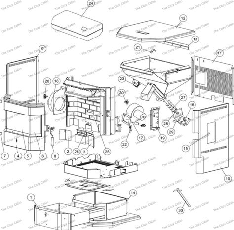 Whitfield Pellet Stove Parts Diagram