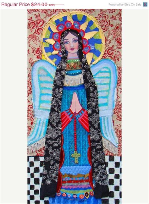 Mexican Folk Art Angels Heather Galler T Primitive Art Virgin Of Guadalupe Mexican Folk