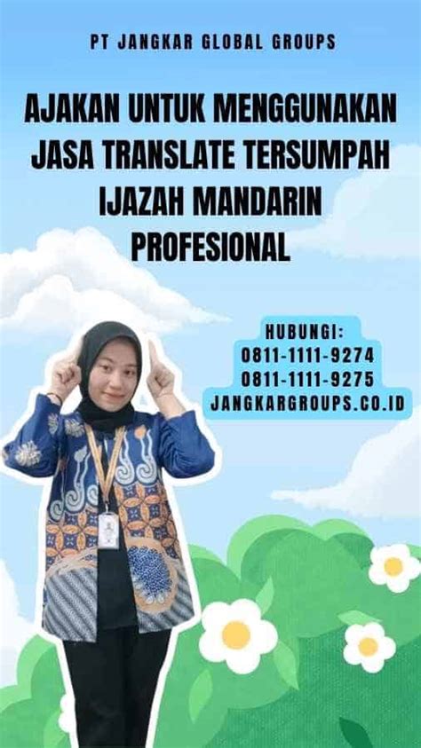 Translate Tersumpah Ijazah Mandarin Profesional Jangkar Global Groups