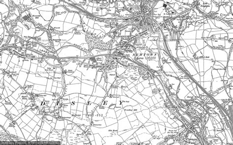 Historic Ordnance Survey Map Of Newtown 1896 1897