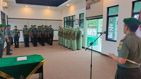 Kodim Babar Wilayah Kodam Ii Swj Gelar Pelepasan Dan Penerimaan