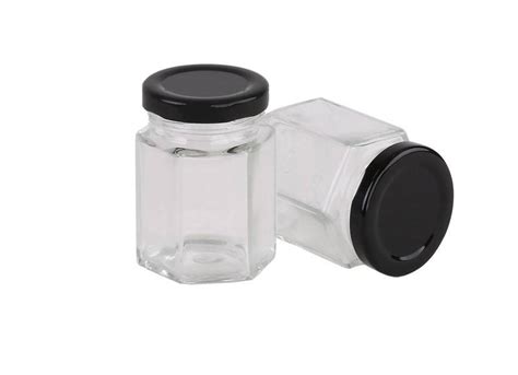 Glass Honey Jar Lid Carton Of Pcs Gm Hexagonal