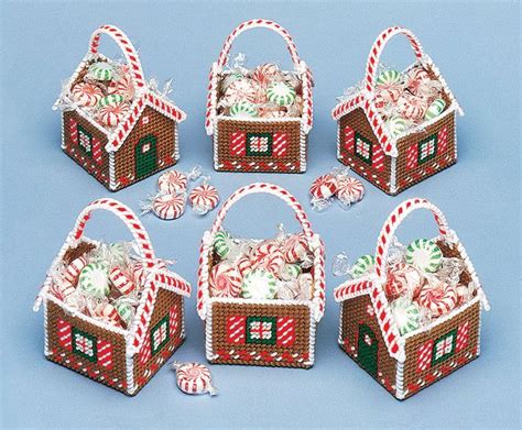 Gingerbread Treat Baskets Plastic Canvas Kit Artofit