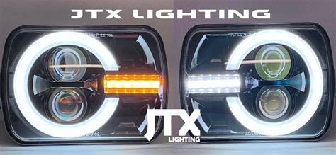 Jtx Hl109 Halo Jtx Bronco Semi Sealed Beam Headlight 5 X 7 Black