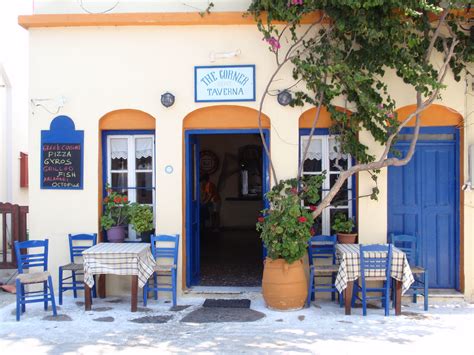 Greek Taverna Amorgos Greece Greek Island