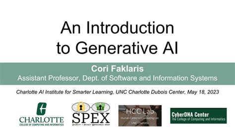 An Introduction To Generative Ai Ppt