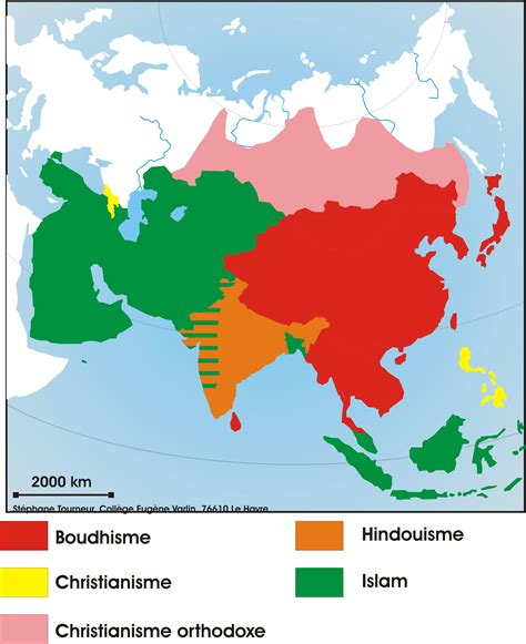 South Asia Religion Map