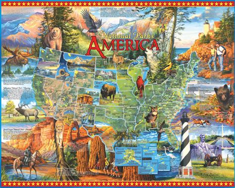 White Mountain Puzzles National Parks 1000 Piece Jigsaw Puzzle New