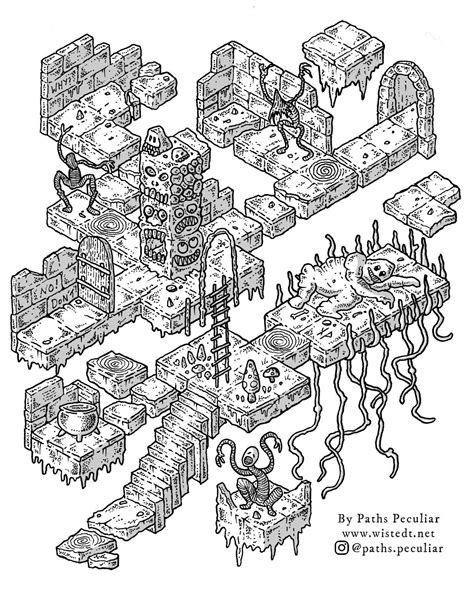 The Nightmare Isometric Dungeon Map Rosr