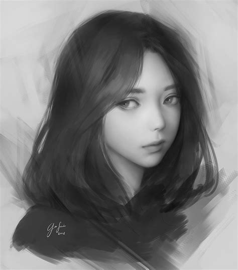 Artstation Grayscale Painting