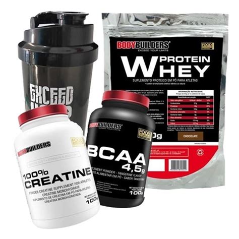 Kit Whey Protein G Chocolate Bcaa Tangerina G