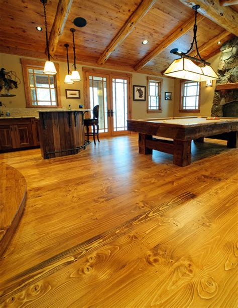 Traditional White Pine Boardwalk Hardwood Floors