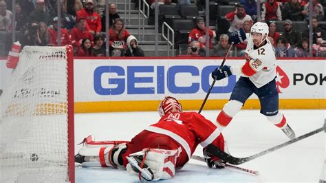 Barkov Sets Panthers Points Mark In 5 2 Win Over Red Wings Newsday