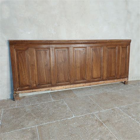 A Pine Wood Panelling With Brown Patina In Oak Pattern Piet Jonker