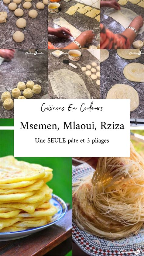 Msemen Mlaoui Et Rziza La Recette Facile Et Inratable Avec Une Seule