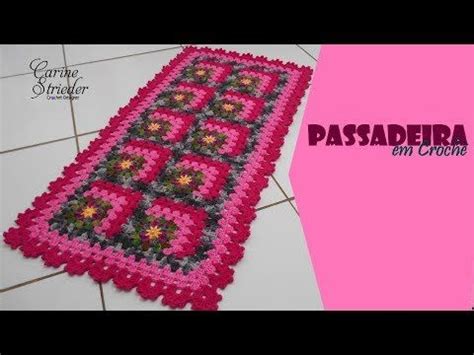 Passadeira Granny Square Em Croch Por Carine Strieder Youtube