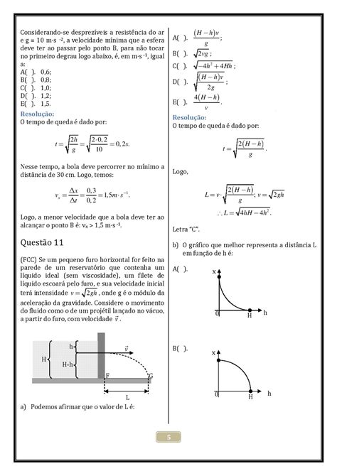 FÍSICA EXERCÍCIOS RESOLVIDOS QUESTÕES GABARITO ATIVIDADES