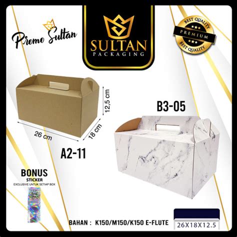 Jual Dus Kue Kotak Kue Gable Box Kotak Murah Packaging