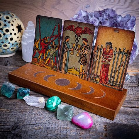 Curawood Tarot Card Holder Stand Display Your Daily Affirmation Cards