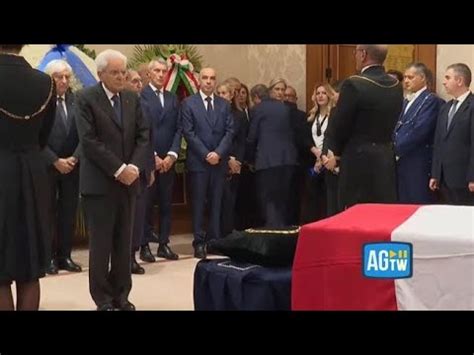 Mattarella Alla Camera Ardente Di Napolitano Youtube