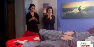 Cute Femdoms In Lingerie Humiliate Sub Guy Tnaflix