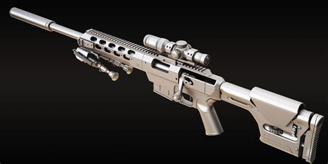 Tac 21 Sniper Rifle 3D Model CGTrader