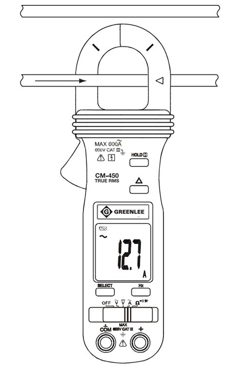 GREENLEE CM 450 Digital Clamp Meter Instruction Manual