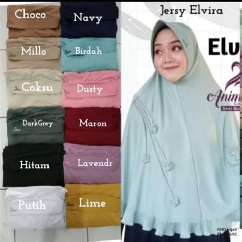 Jual Jilbab Hijab ANIM JUMBO ANNAJA JUMBO PLISKET JUMBO JILBAB PUTIH