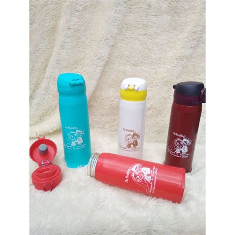 Jual Souvenir Botol Tumbler Kaca Kancing Polos Ml Termos Niagara