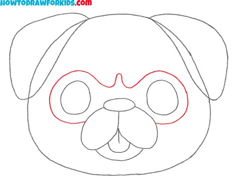 How to Draw a Pug Face - Easy Drawing Tutorial For Kids