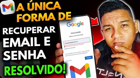 COMO RECUPERAR SUA CONTA DO GOOGLE GMAIL 2024 SEM E MAIL TELEFONE OU