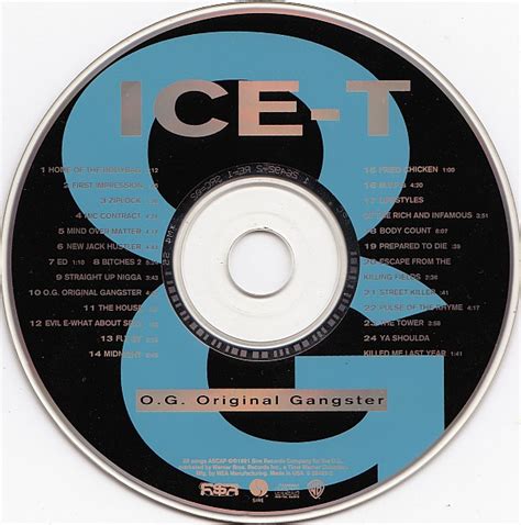 Ice T O G Original Gangster CD Deform Müzik