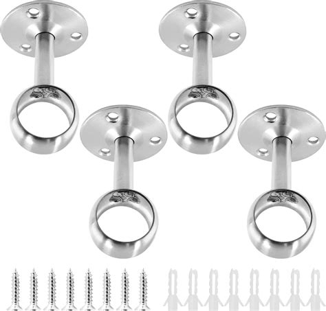 Amazon Biaungdo 2 Pcs 1 1 4 Inch Curtain Rod Ceiling Mount Bracket