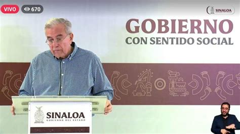 EnVivo Conferencia semanera del Gobernador Rubén Rocha Moya