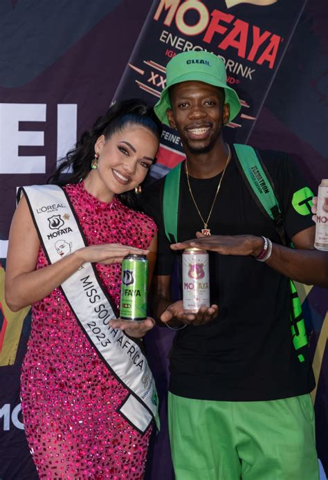 Miss SA Natasha Joubert & Robot Boii launch two new MoFaya energy ...