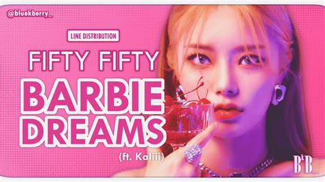 Line Distribution FIFTY FIFTY 피프티피프티 Barbie Dreams feat Kaliii